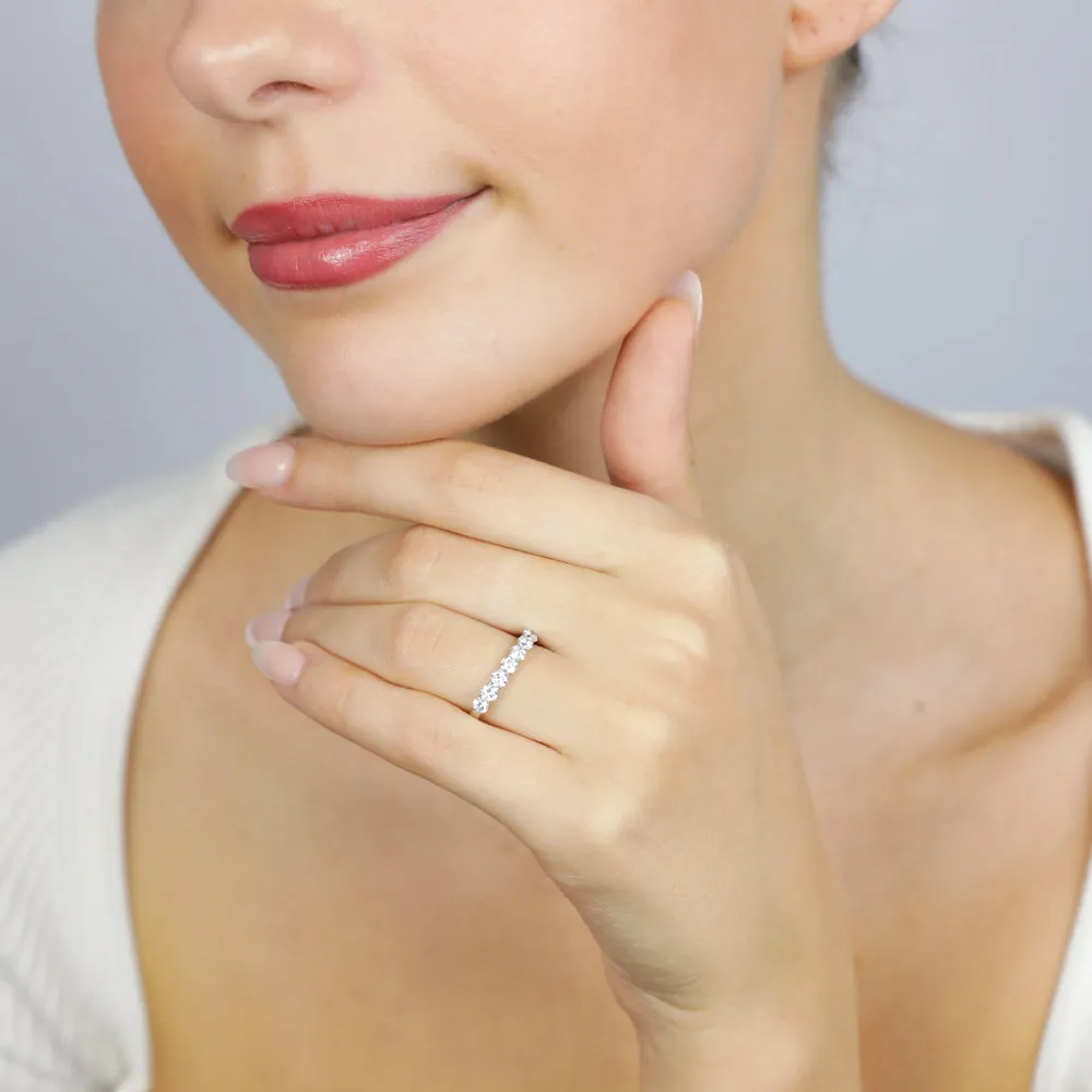 Luminesce Lab Grown Platinum 0.70 Carat Diamond Eternity Ring Shiels