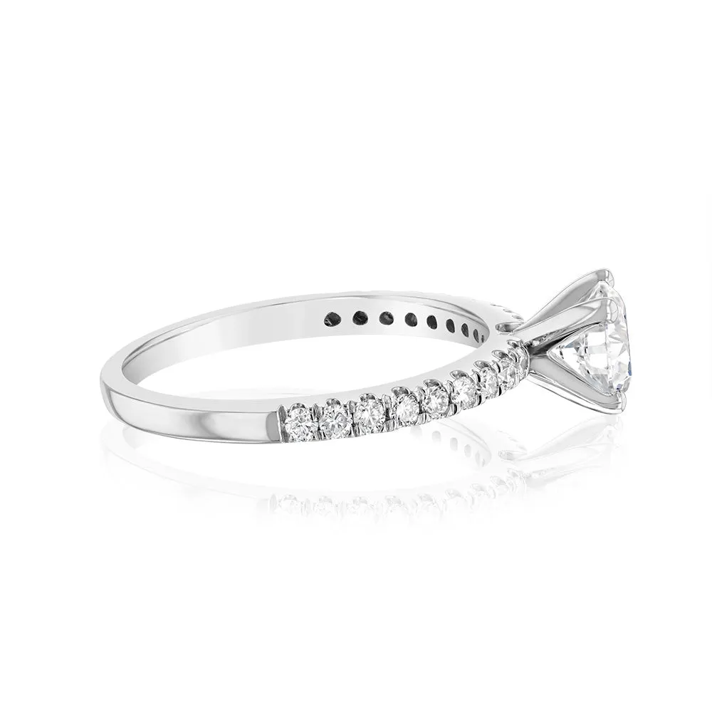 Luminesce Lab Grown Platinum 1 Carat Diamond Engagement Ring Shiels