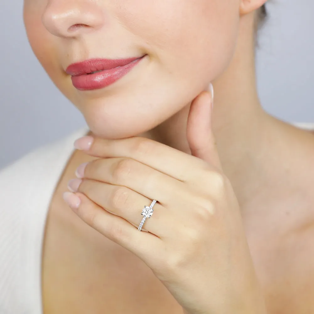 Luminesce Lab Grown Platinum 1 Carat Diamond Engagement Ring Shiels