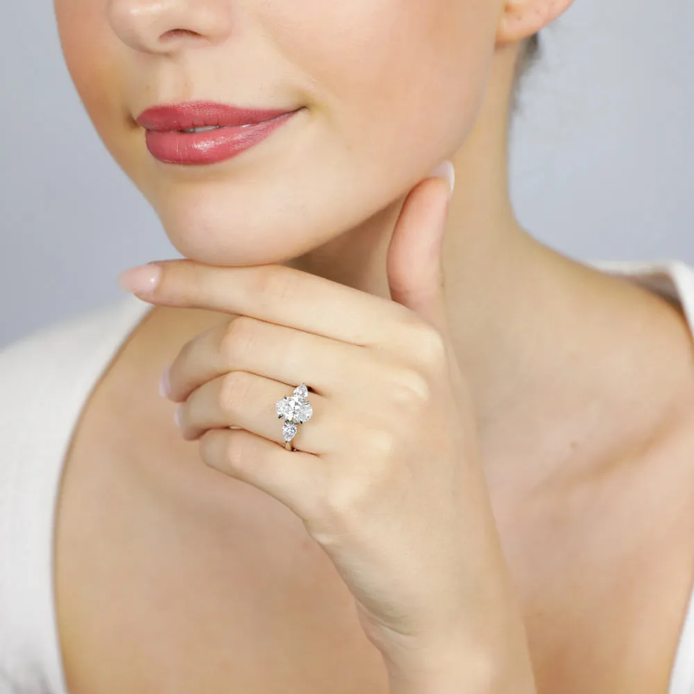 Luminesce Lab Grown Platinum 2.6 Carat Diamond Engagement Ring Shiels