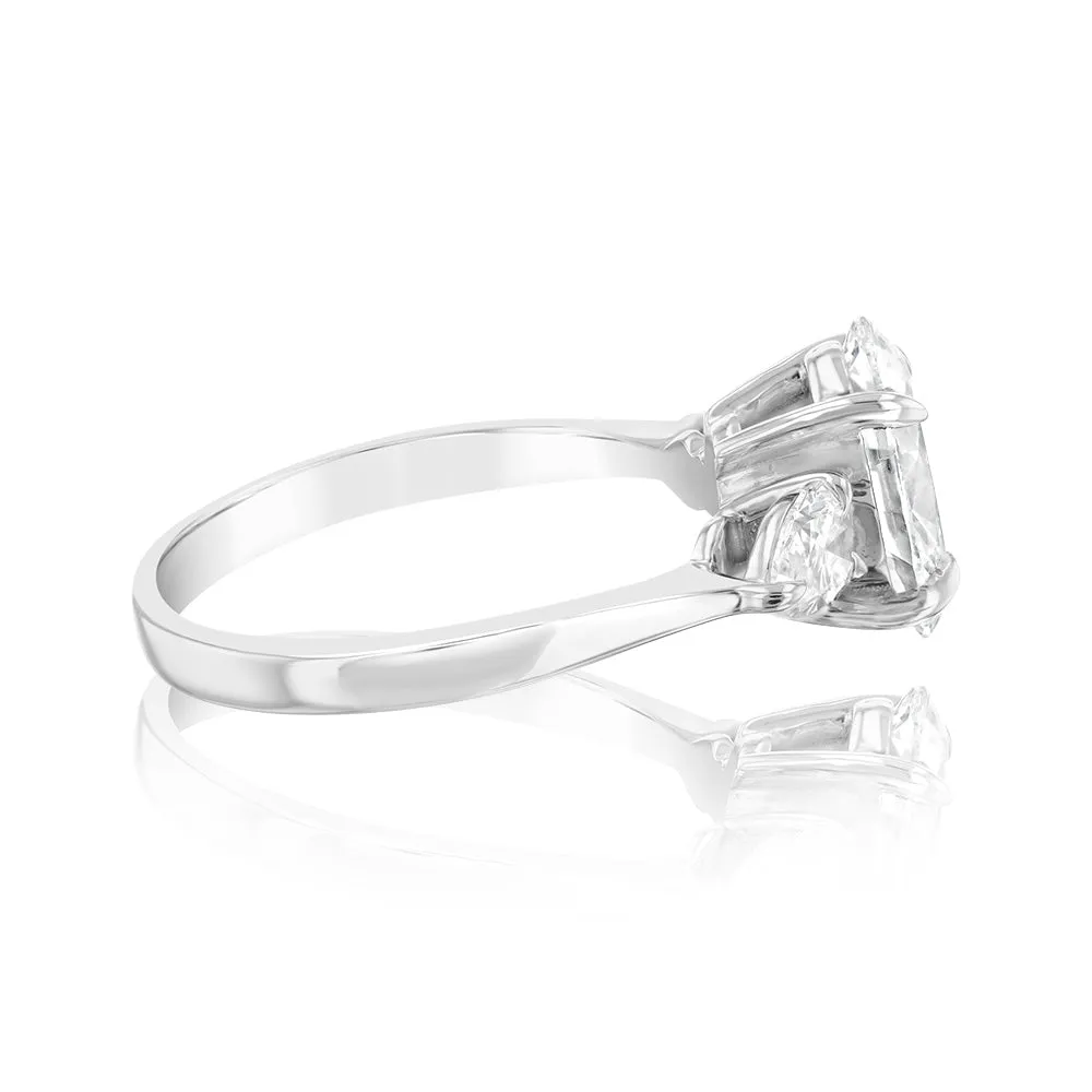 Luminesce Lab Grown Platinum 2.6 Carat Diamond Engagement Ring Shiels
