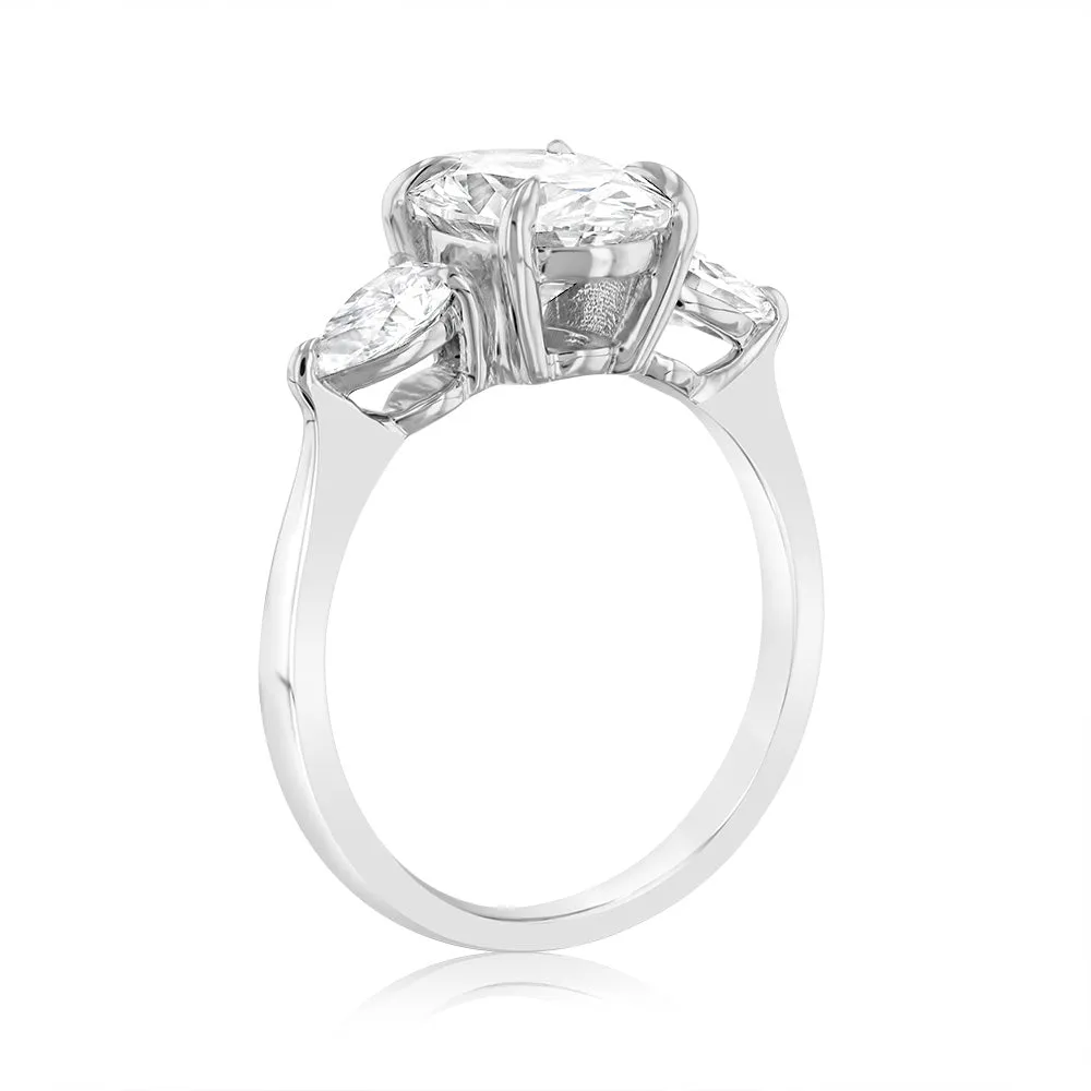 Luminesce Lab Grown Platinum 2.6 Carat Diamond Engagement Ring Shiels