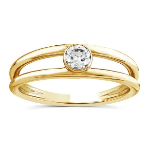 Luminesce Lab Grown Solitaire Plain 0.23ct Diamond Ring With 10ct Yellow Gold Shiels