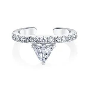 LUXE TRIANGLE DIAMOND EAR CUFF Anita Ko