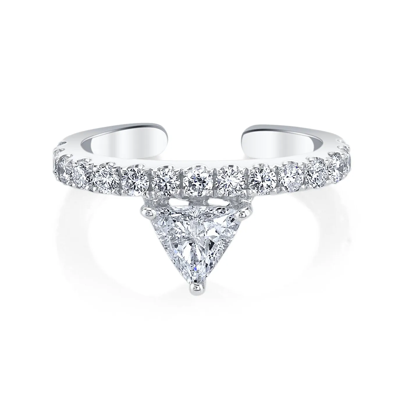 LUXE TRIANGLE DIAMOND EAR CUFF Anita Ko