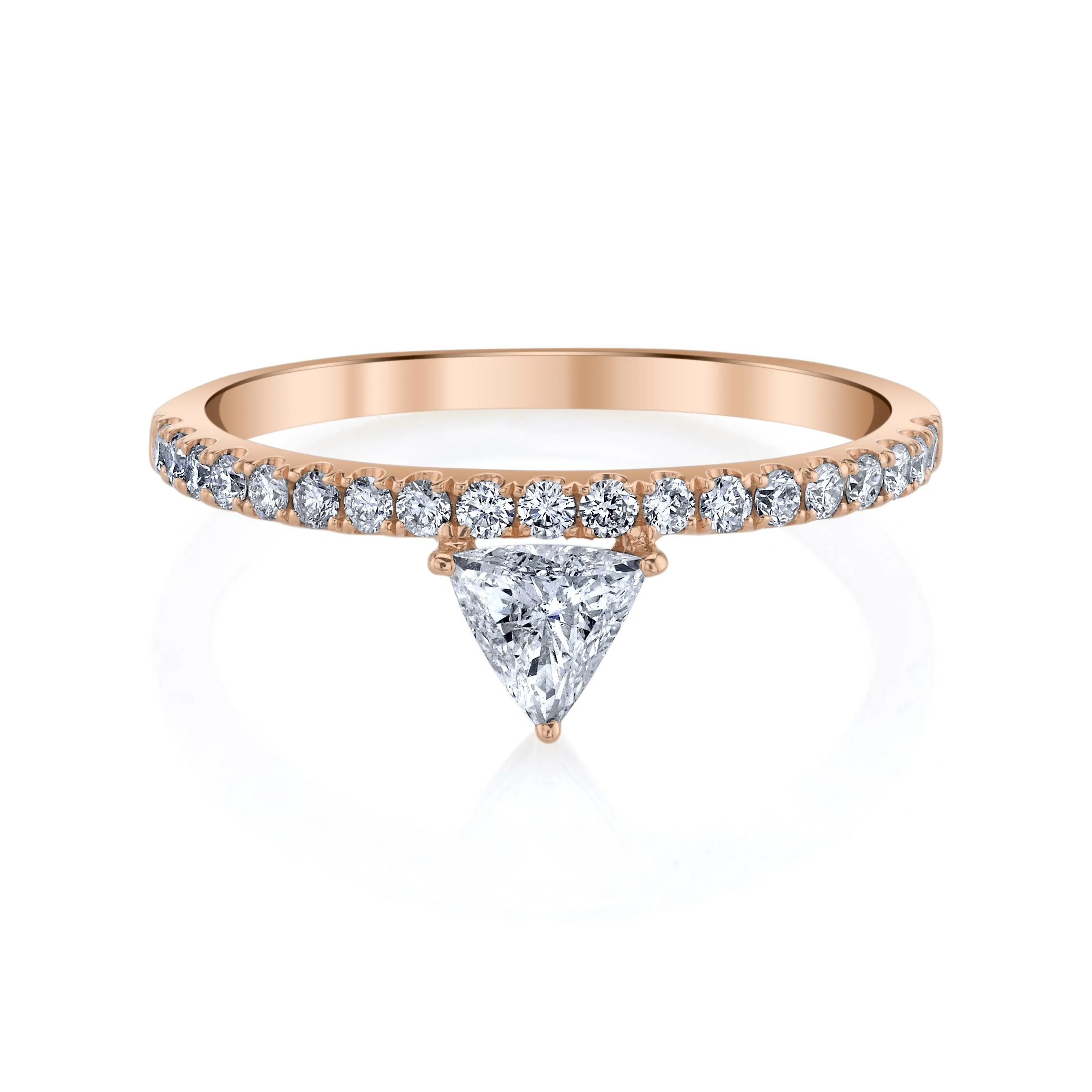 LUXE TRIANGLE DIAMOND RING Anita Ko