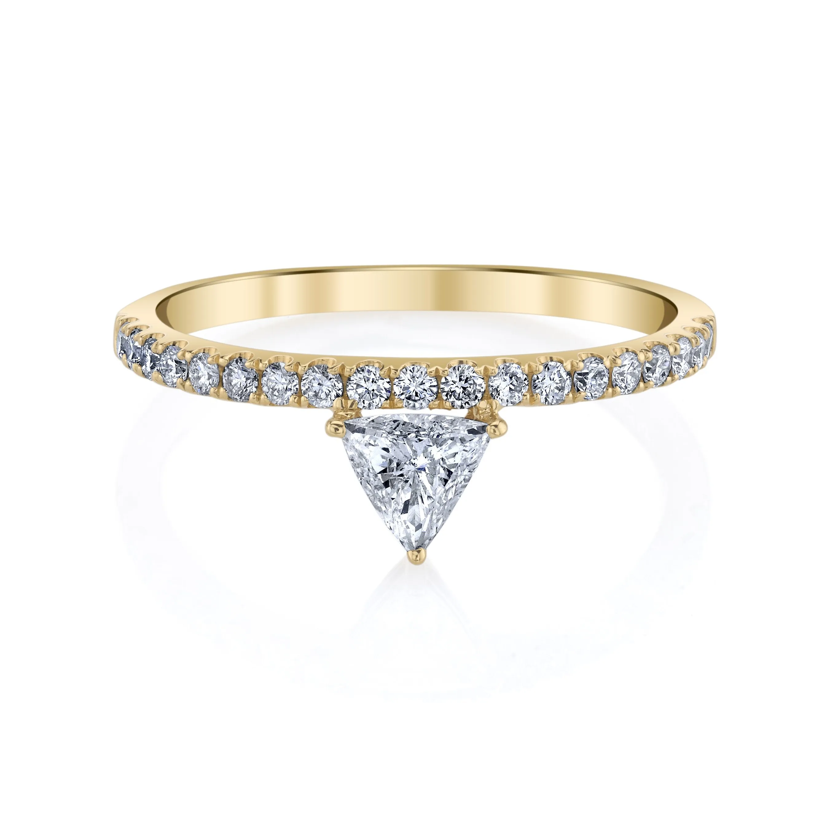 LUXE TRIANGLE DIAMOND RING Anita Ko