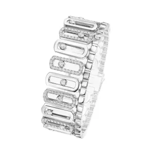 Messika Move Iconica 18ct White Gold 4.30ct Diamond Bracelet