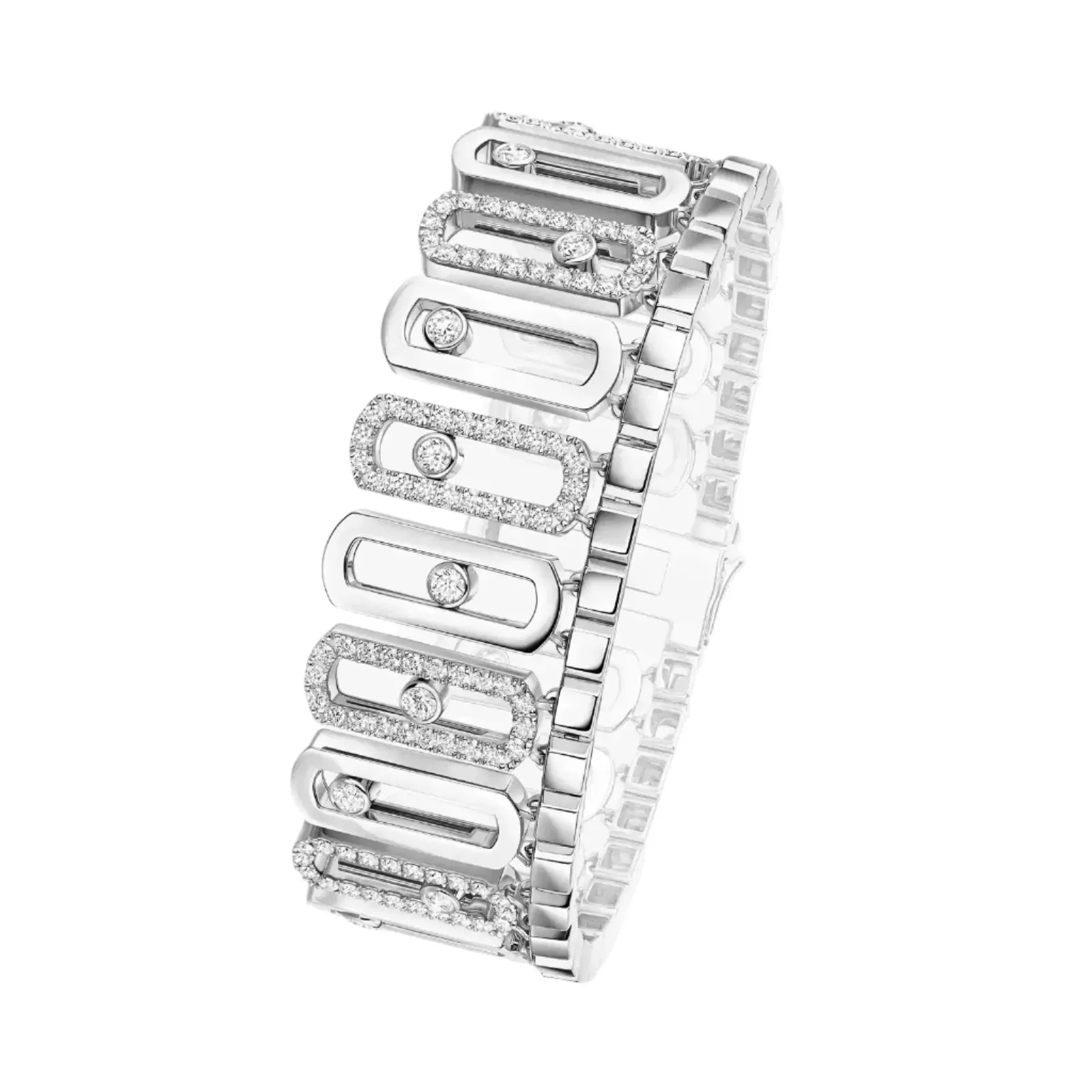 Messika Move Iconica 18ct White Gold 4.30ct Diamond Bracelet