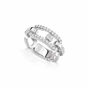 Messika Move Link 18ct White Gold Diamond Ring