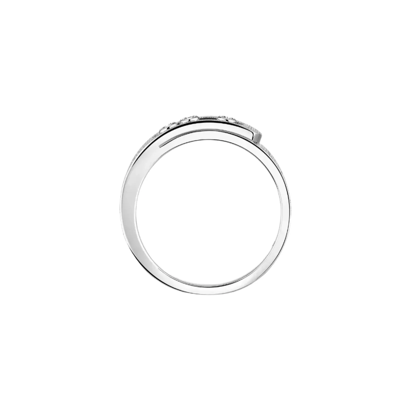 Messika Move Noa Ciselé 18ct White Gold 0.10ct Diamond Ring