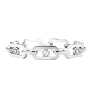 Messika So Move 18ct White Gold 0.39ct Diamond Link Bracelet