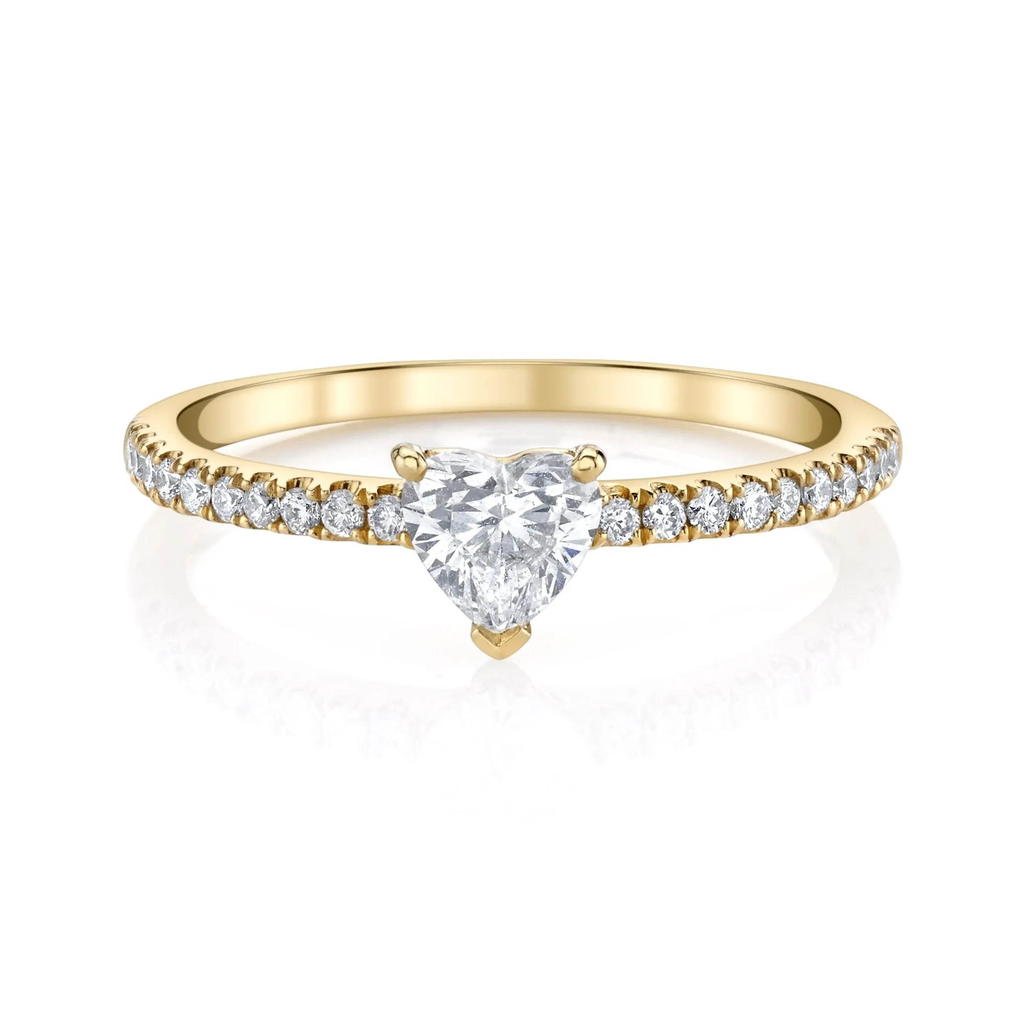 ME/YOU HEART DIAMOND PAVE PINKY RING Anita Ko