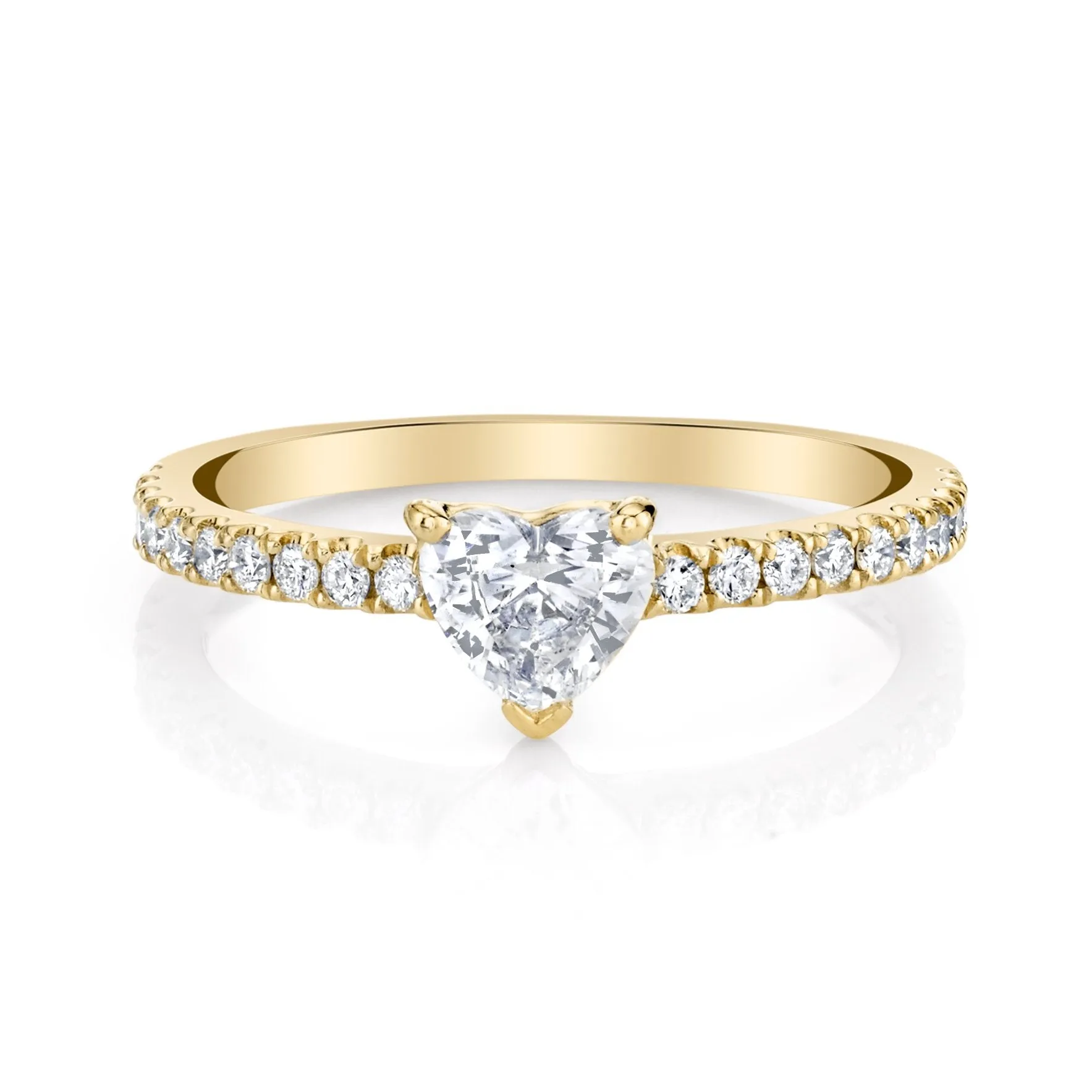ME/YOU HEART DIAMOND PAVE RING Anita Ko