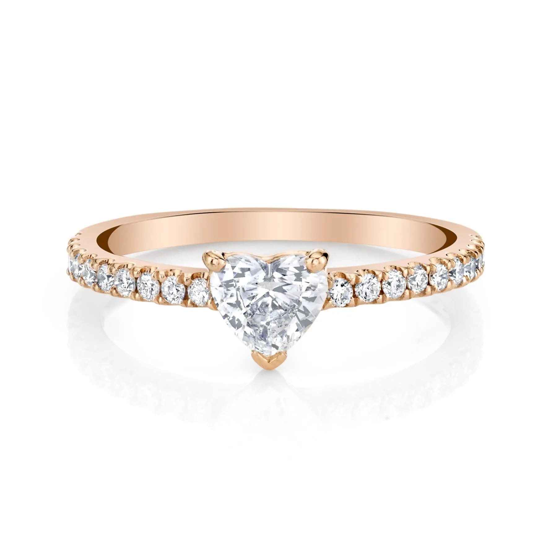 ME/YOU HEART DIAMOND PAVE RING Anita Ko