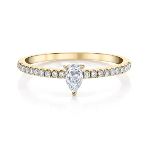 ME/YOU PEAR DIAMOND PAVE RING Anita Ko