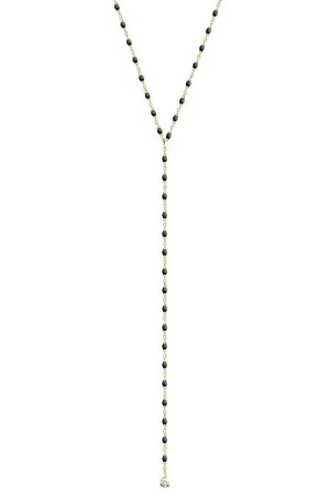 Mini Gigi Y Party Necklace - 19.7in - Black