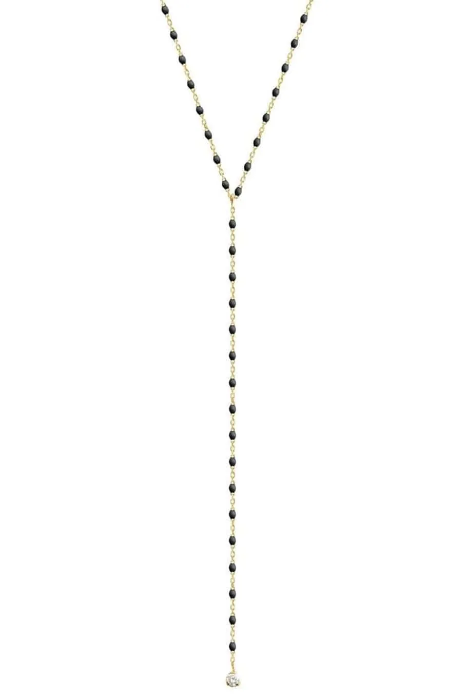 Mini Gigi Y Party Necklace - 19.7in - Black