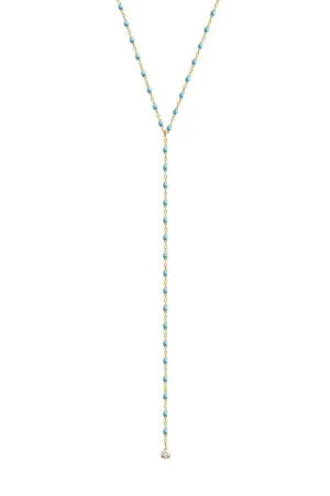 Mini Gigi Y Party Turquoise Necklace - 19.7in - Turquoise