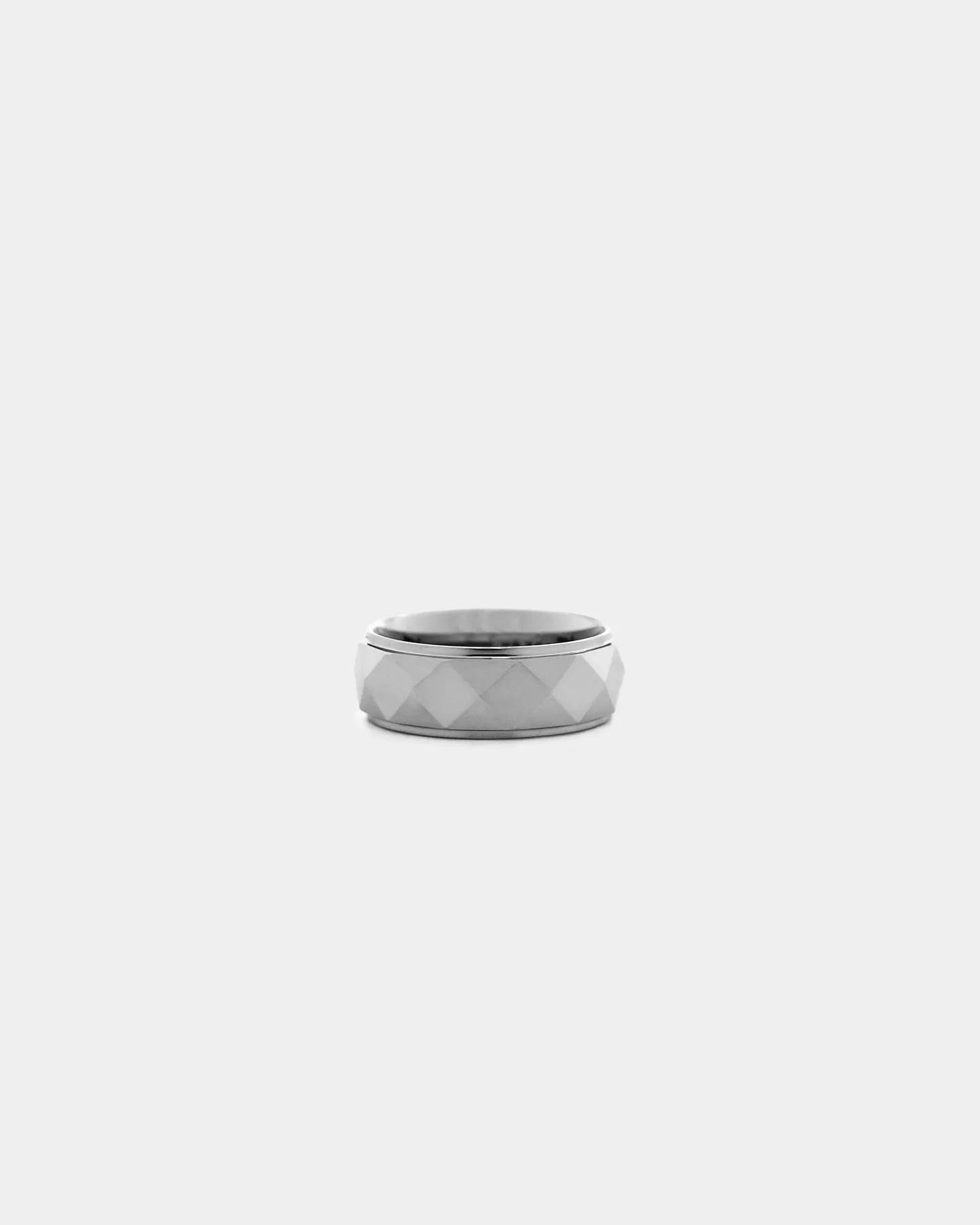 NXS Diamond Cut Tungsten Ring Steel Grey