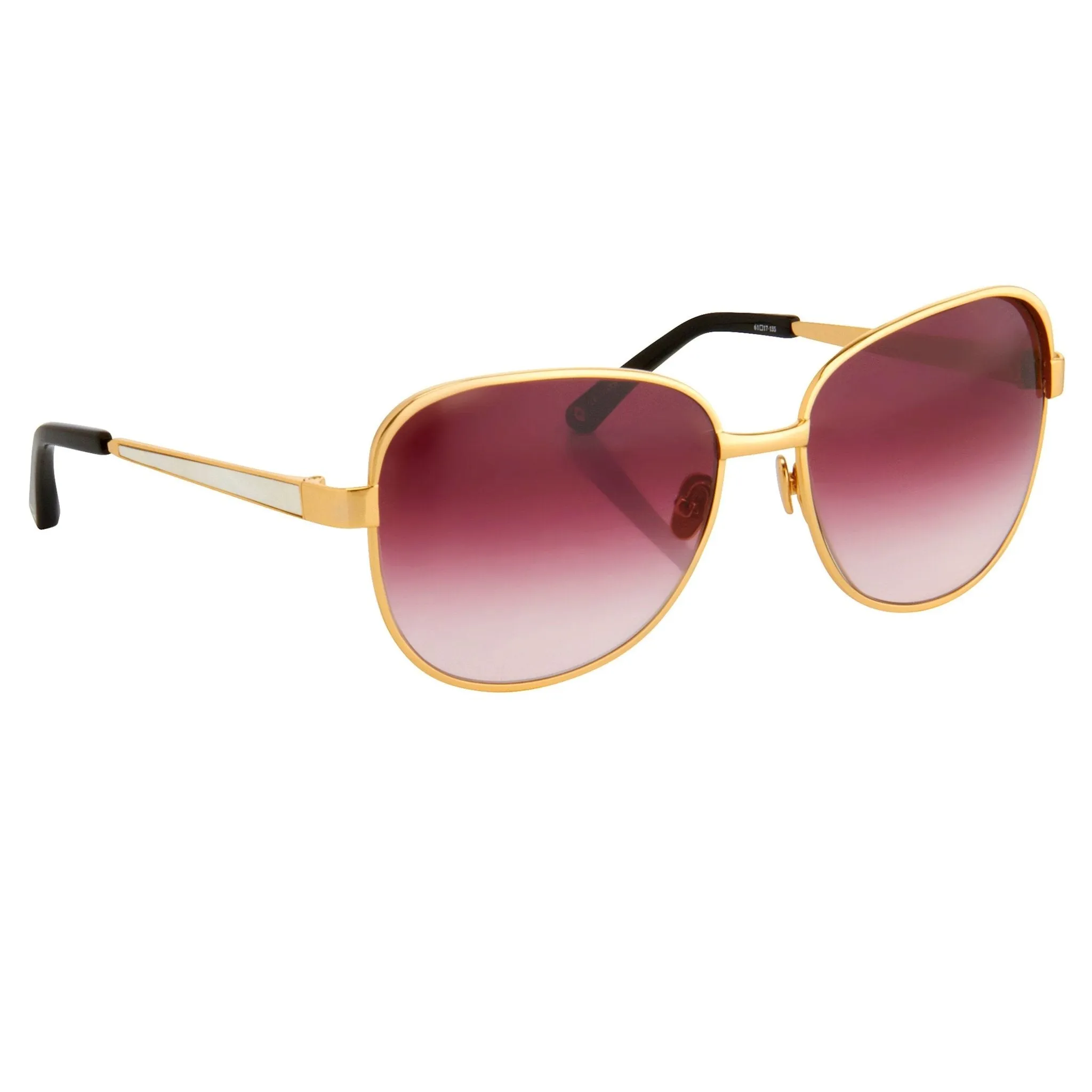 Oscar De La Renta Sunglasses Oversized Gold and Purple