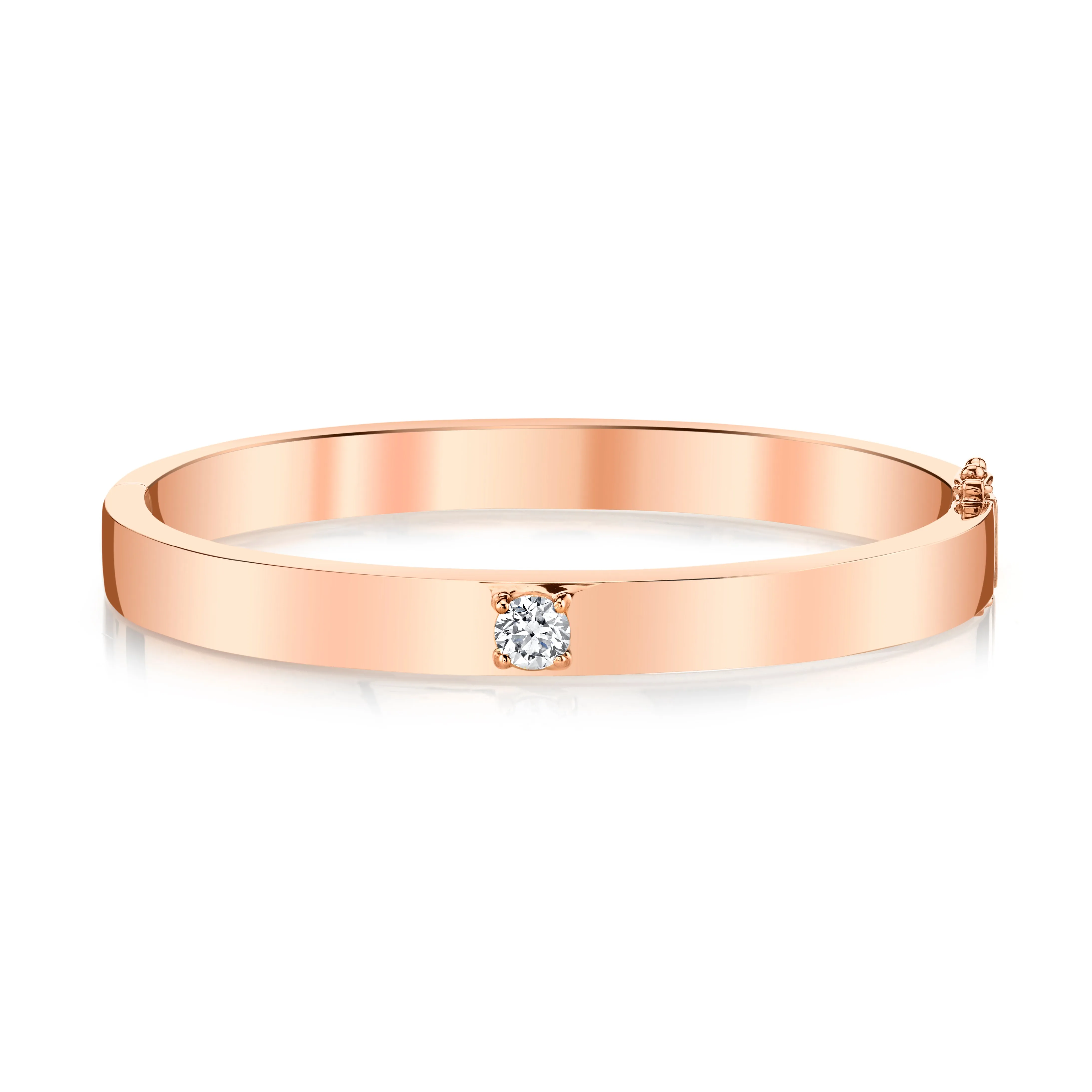 OVAL BRACELET WITH ONE ROUND DIAMOND Anita Ko