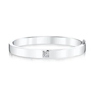OVAL BRACELET WITH ONE ROUND DIAMOND Anita Ko