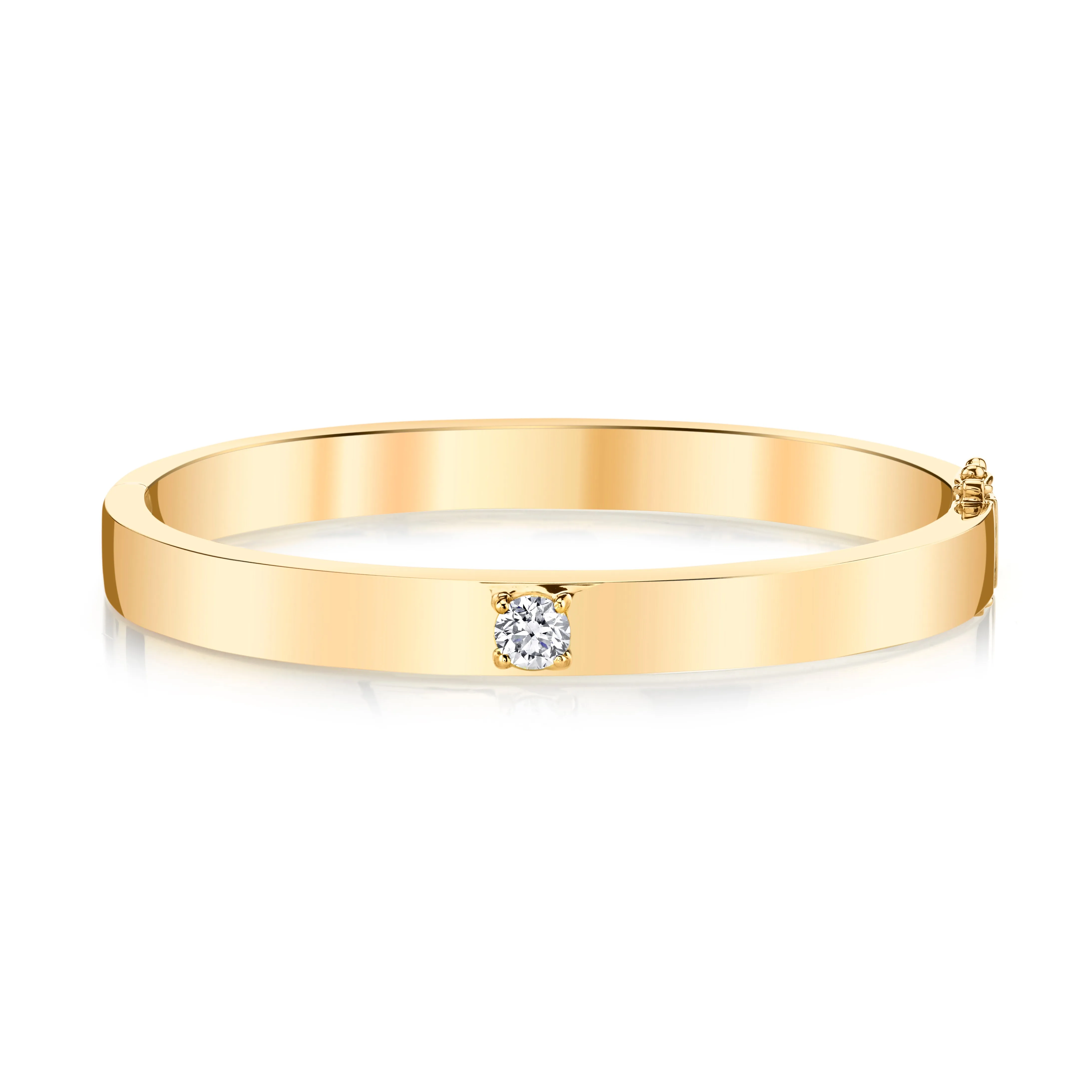 OVAL BRACELET WITH ONE ROUND DIAMOND Anita Ko