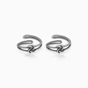 Oxidised Silver Knot Toe Ring Giva