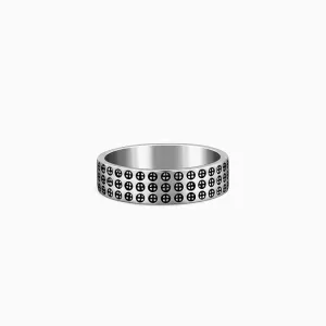 Oxidised Silver Lucifer Ring For Him Giva