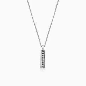 Oxidised Silver Resourceful Pendant With Box Chain For Him Giva