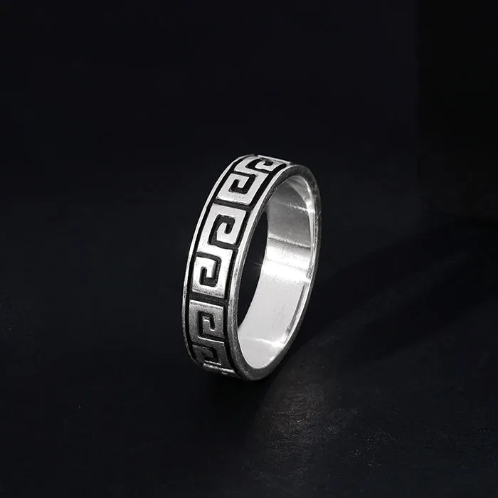 Oxidised Silver Ultimate Drip Ring For Him Giva