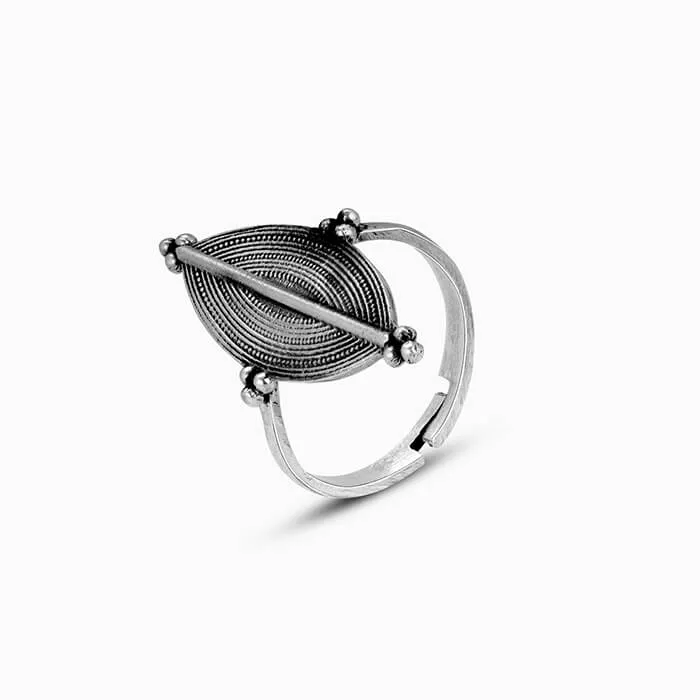 Oxidised Silver Willow Ring Giva