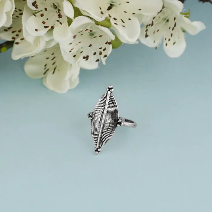 Oxidised Silver Willow Ring Giva