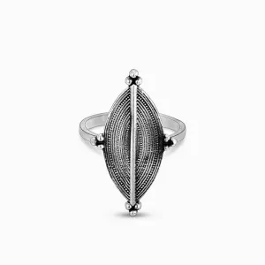 Oxidised Silver Willow Ring Giva