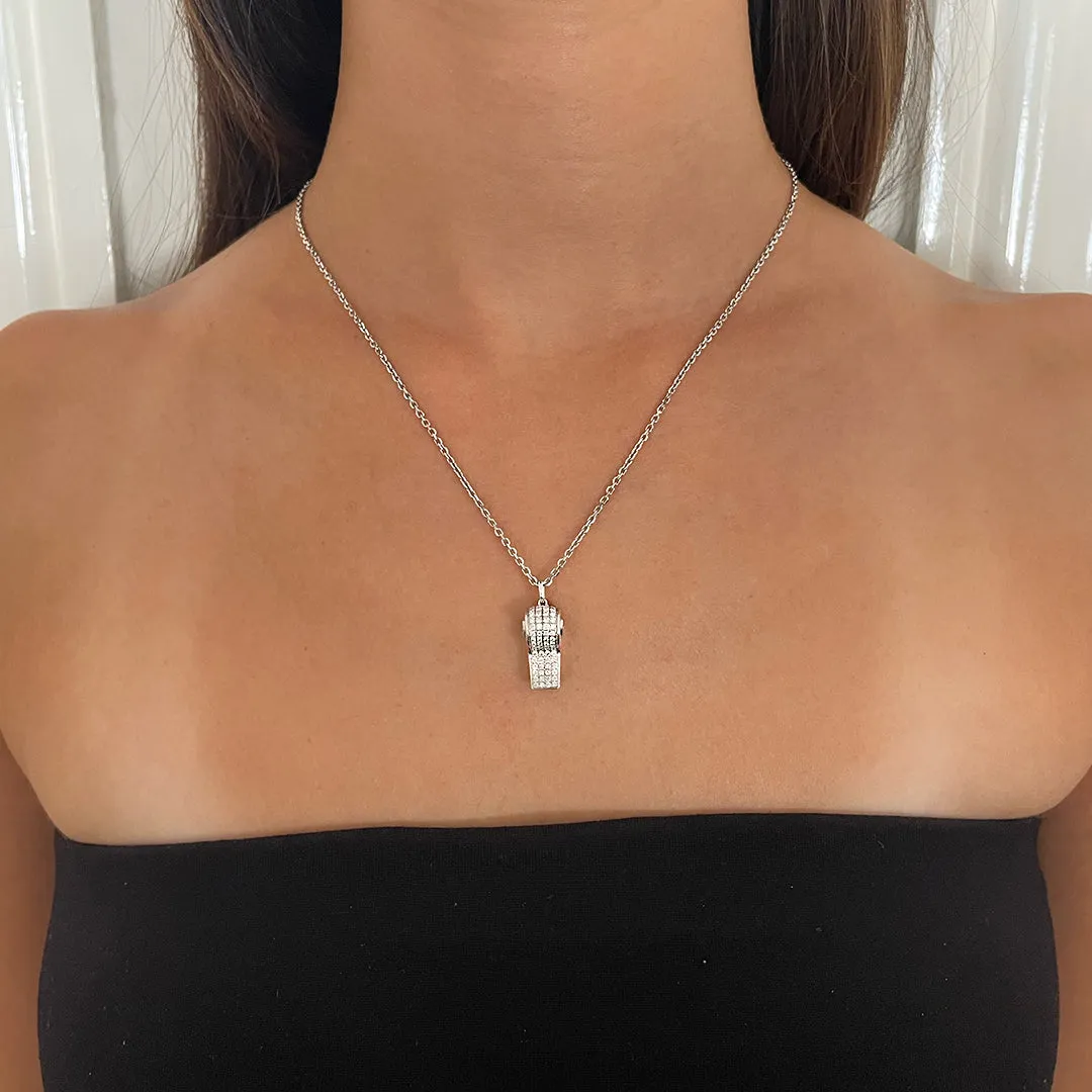 PAVE DIAMOND BABY WHISTLE WITH HEART DIAMOND Anita Ko