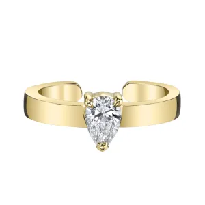 PEAR DIAMOND EAR CUFF Anita Ko