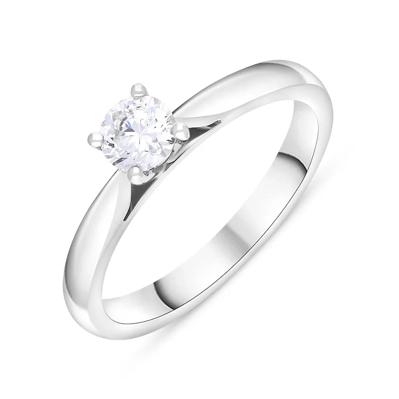 Platinum 0.40ct Diamond Solitaire Ring