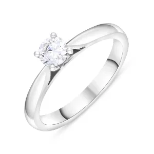 Platinum 0.40ct Diamond Solitaire Ring