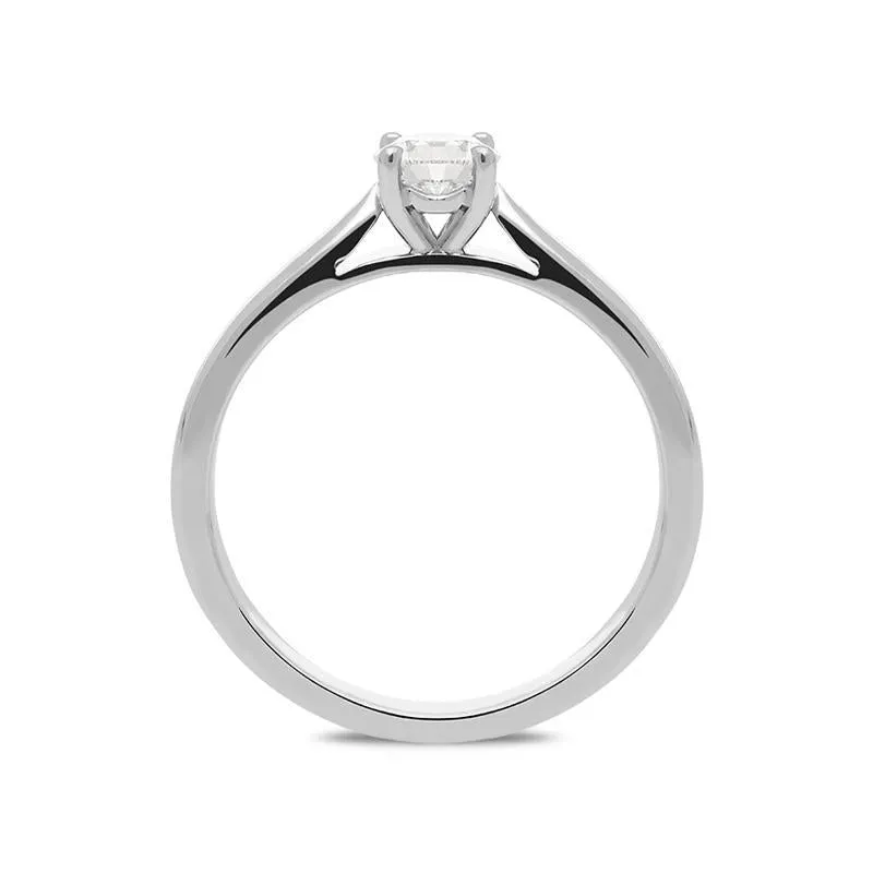 Platinum 0.50ct Diamond Brilliant Cut Solitaire Ring