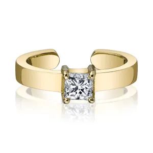 PRINCESS CUT DIAMOND EAR CUFF Anita Ko