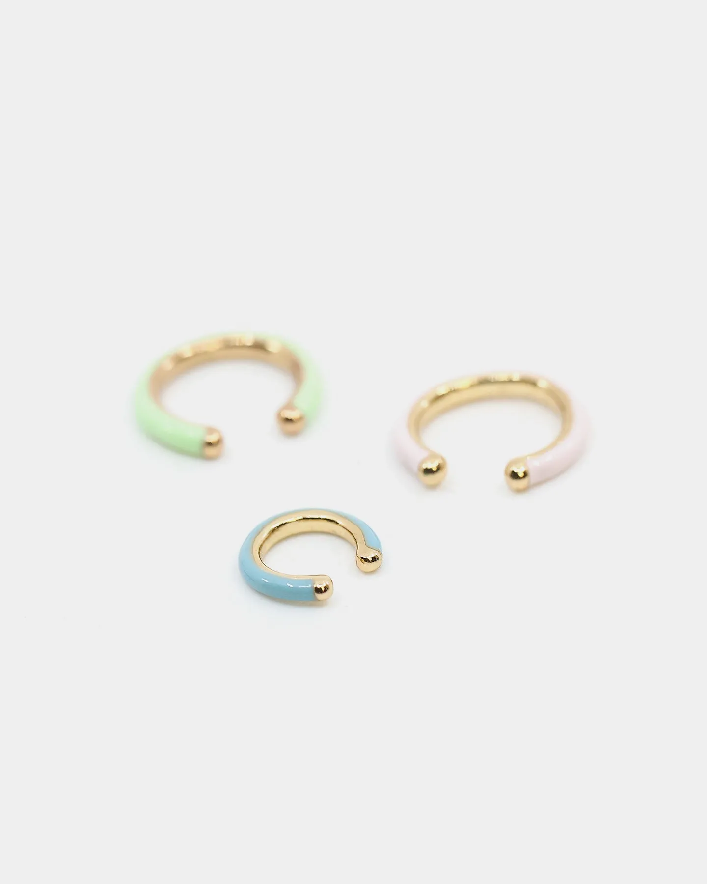 Raising Hell Women's Ear Cuff Stack Iced Gold