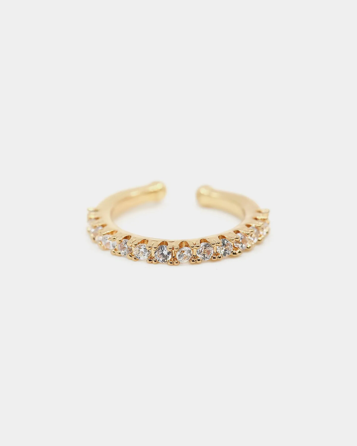 Raising Hell Women's Ear Cuff Stack Iced Gold
