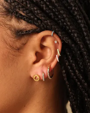 Raising Hell Women's Ear Cuff Stack Iced Gold