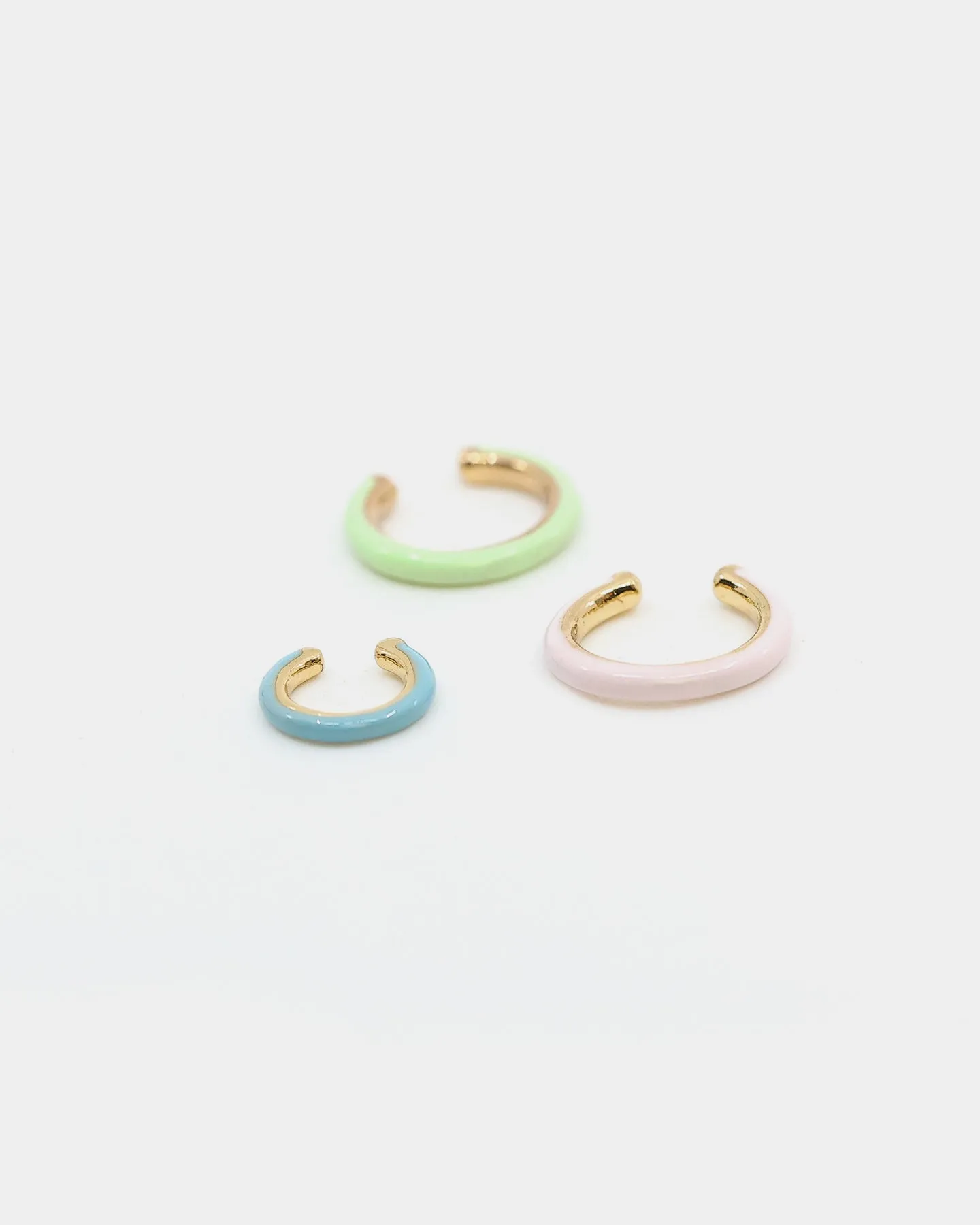Raising Hell Women's Ear Cuff Stack Iced Gold
