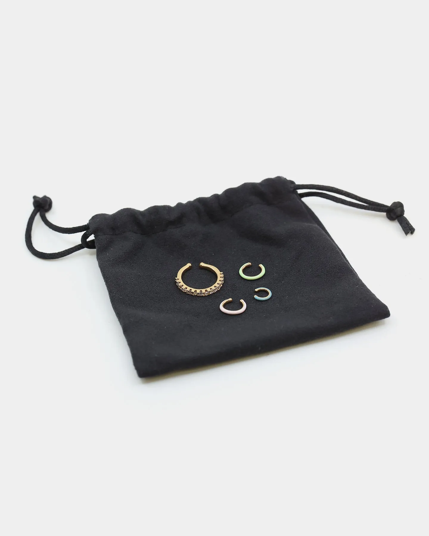Raising Hell Women's Ear Cuff Stack Iced Gold