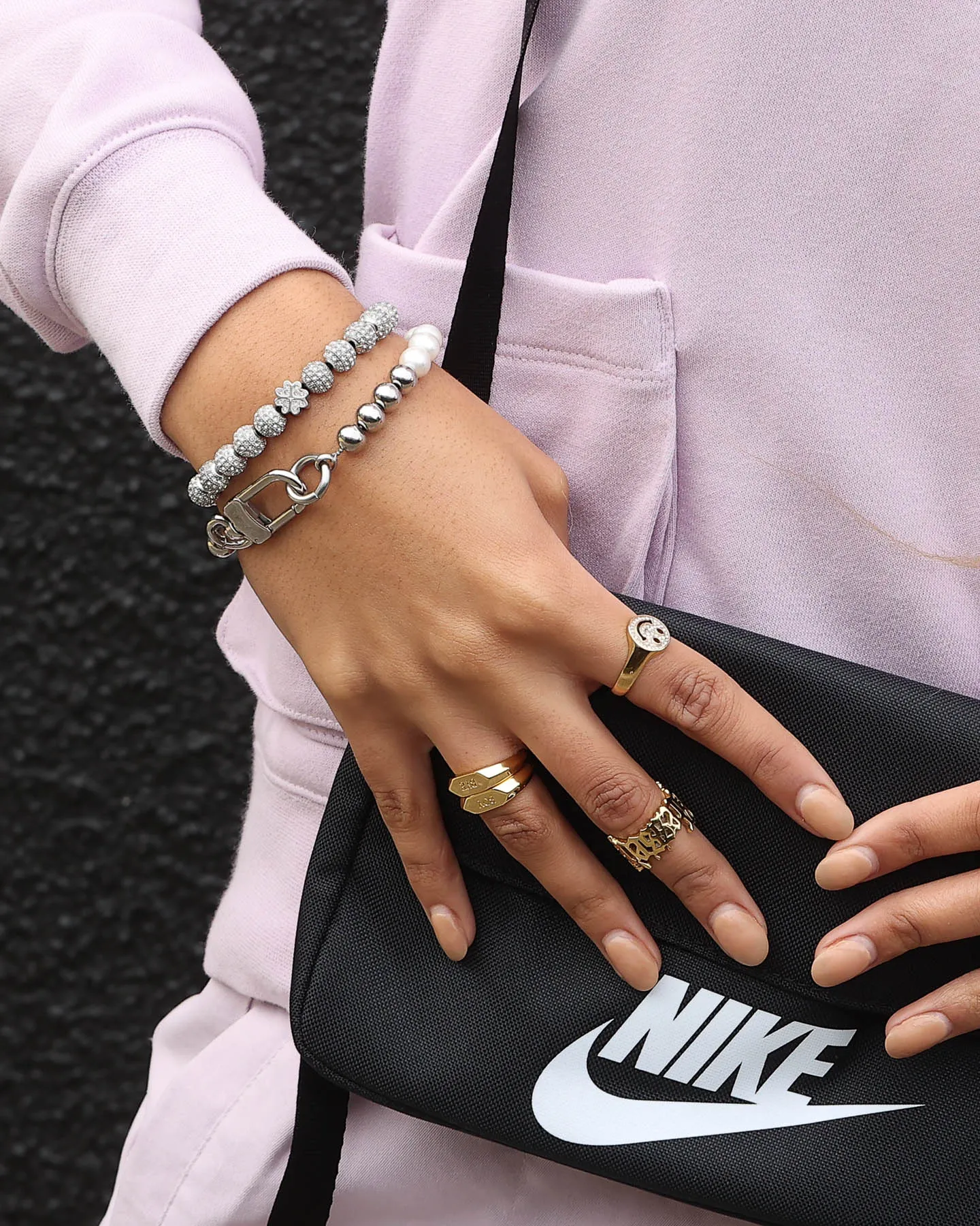 Raising Hell Women's Lule Bracelet Iced White Gold