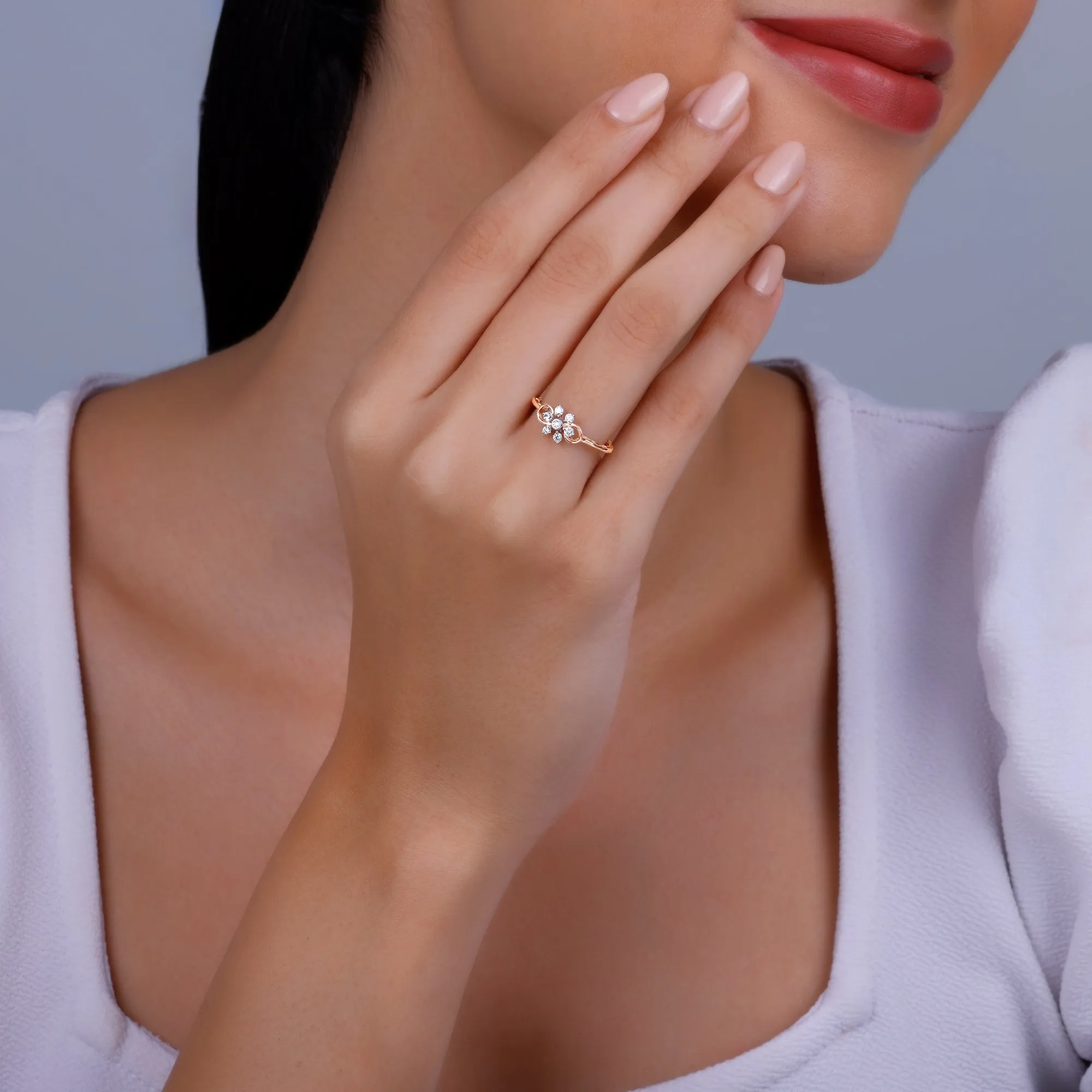 Rose Gold Aconite Diamond Ring Giva