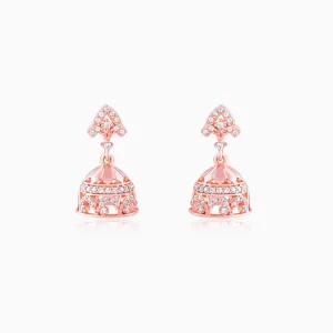 Rose Gold Agra Jhumki Earrings Giva