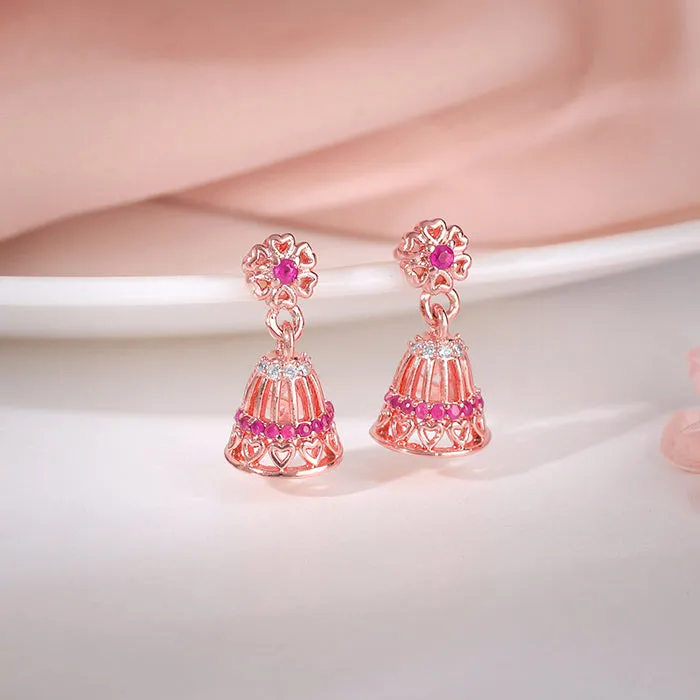 Rose Gold Ahilya Jhumki Giva